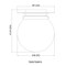 Z-Lite Calhoun Flush Mount, 1-Light, 9 In.W x 10.5 In.H, Heritage Brass/Clear Seedy 7506F9-HBR - alternate 6